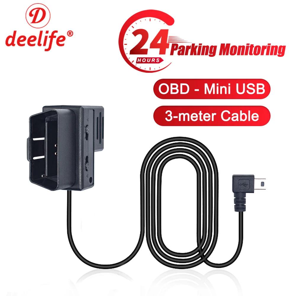 Deelife DVR  ķ ϵ ̾ ŰƮ, OBD-̴ USB  ̺, ̴ USB to ũ USB  ̺, OBD2, 3 